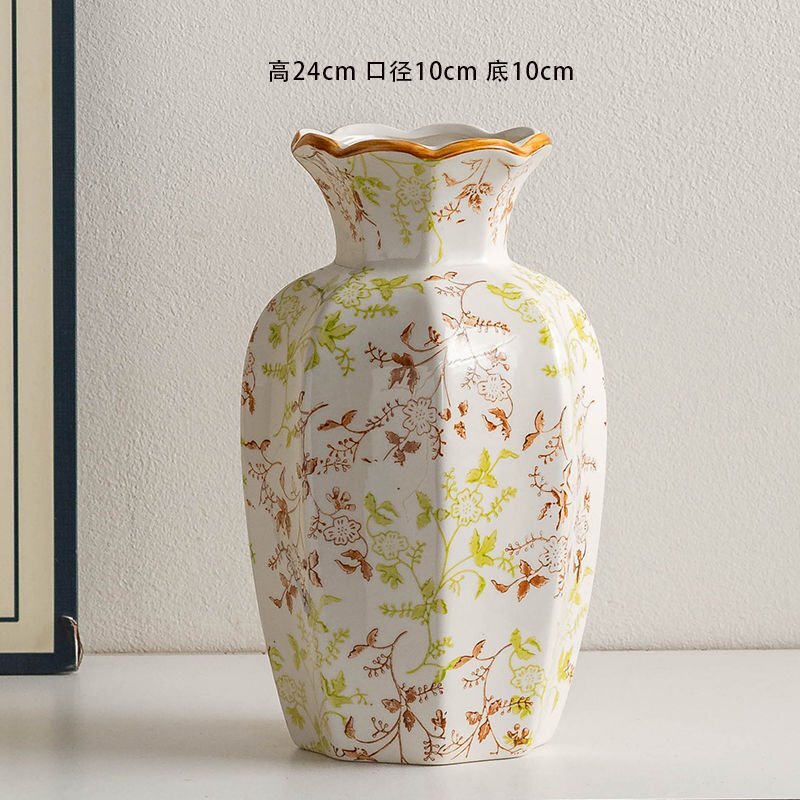 店長すすめ 花瓶 八方花瓶 青花花瓶 中国景徳鎮産 青花伝統製法 異色 磁器 陶磁 セラミック 美術品 工芸品 zh1606拍卖