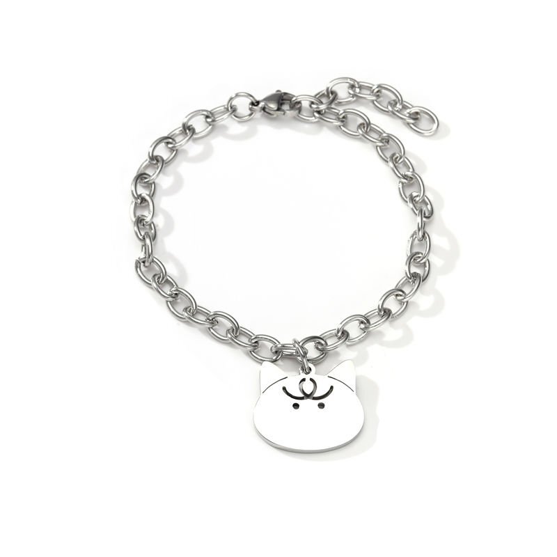 送料無料 ブレスレット 腕飾り 猫 猫の顔 シンイメージアクセサリー 合金 アクセサリー 装飾 簡易包装 郵便発送 1点のみbg194拍卖