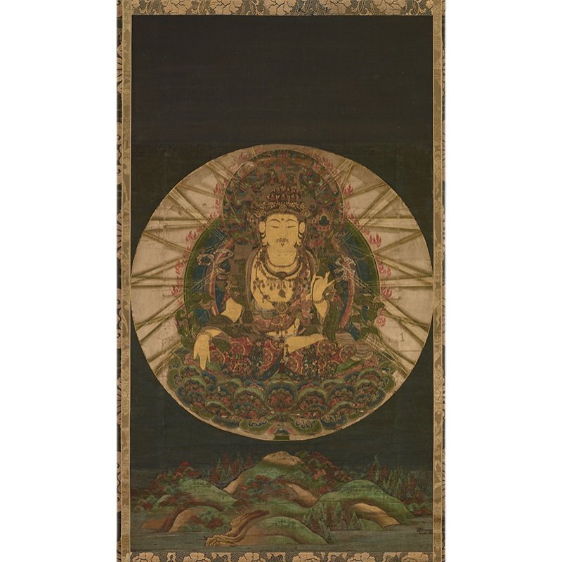 虚空蔵菩薩 大乗仏像 八大菩薩 摩訶薩 表装なし チベット 密教 護符開運 風水お守り 厄除け拍卖