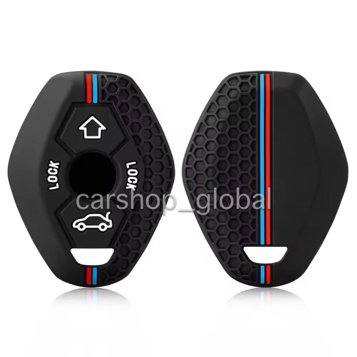 BMW リモコン イモビキー シリコンカバー キーケース Mカラー E46 E38 E39 E38 E83 X3 X5 Z3 Z4 E60 E61 E63 E64 E81 E83 E85 E86拍卖