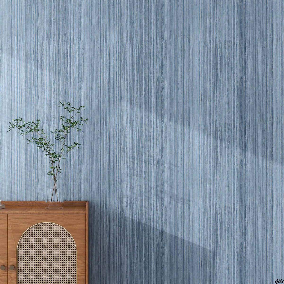 【模様替えや季節ごとのインテリアチェンジに最適】 壁紙シール 賃貸OK 織物調 リメイクシート DIY簡単 模様替え ダークブルー拍卖