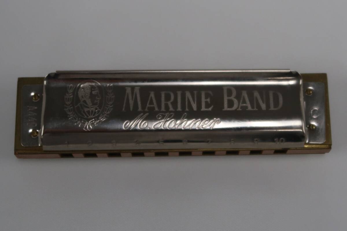 ハーモニカ ドイツ製 MARINE BAND / M.HOHNER GERMANY №1896 1896/20 C MARINE BAND M189693 CE 音楽 楽器 リズム 拍卖