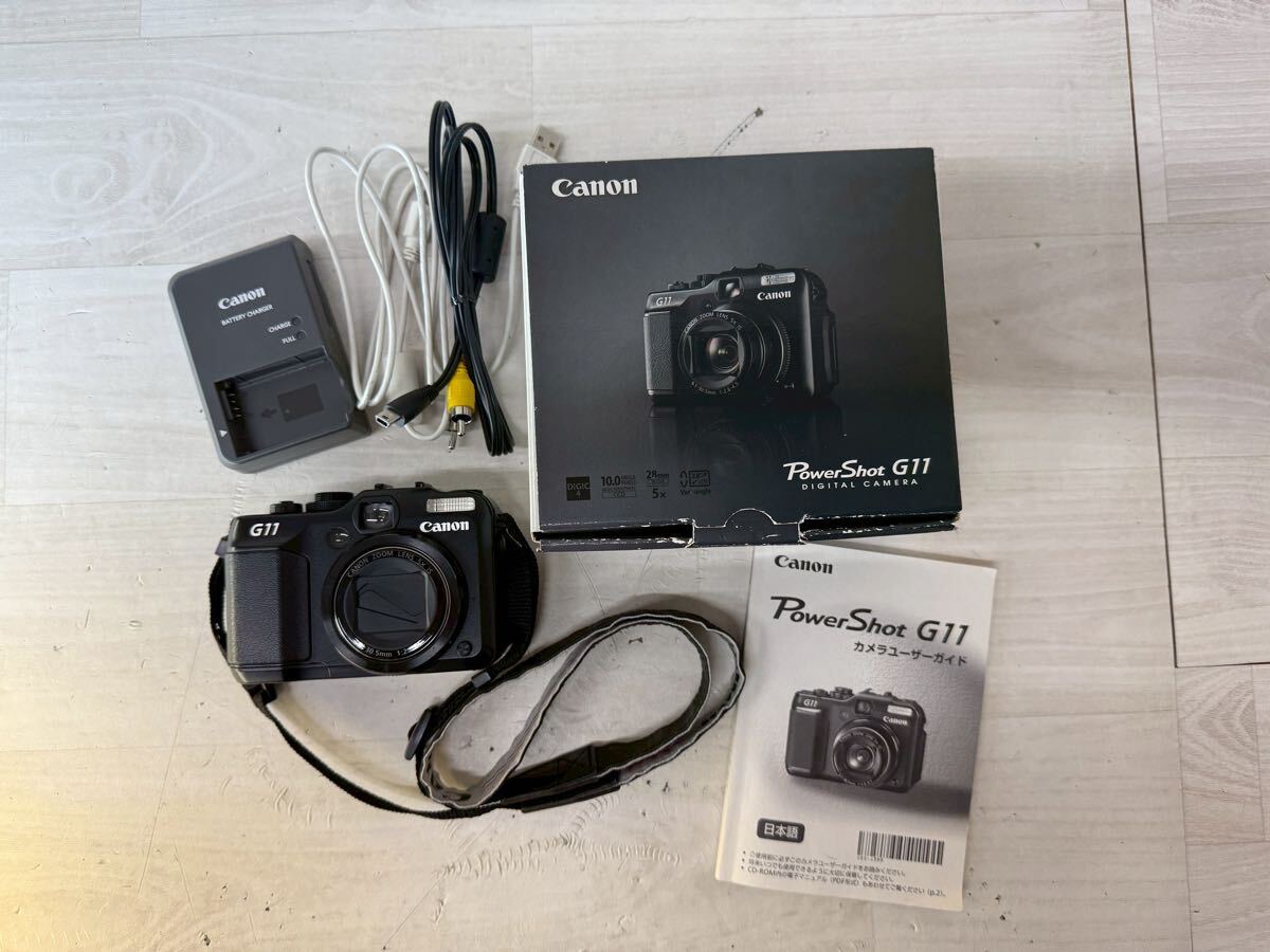11-18 【現状品・美品】キャノン パワーショット G11 Canon PowerShot G11 稼動品 初期化済み 簡易動作確認済み 1円スタート拍卖