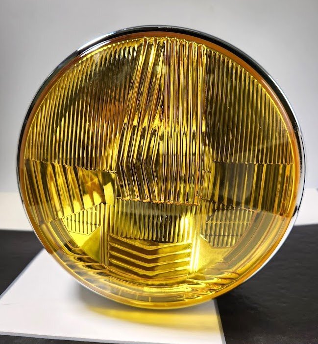 Z400FX CIBIE シビエ タイプ 黒ケース 180Φ イエローレンズ ヘッドライト 検/ CB400F CB350F CBX400F GS400 ゼファー400 Z900RS Z1 Z2拍卖