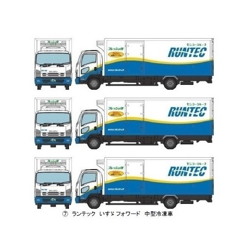 ★☆ TOMYTEC トラックコレクション 第11弾 【 123 ランテック いすゞフォワード 冷凍車 】 ×3台セット 数2 トミーテック トラコレ拍卖