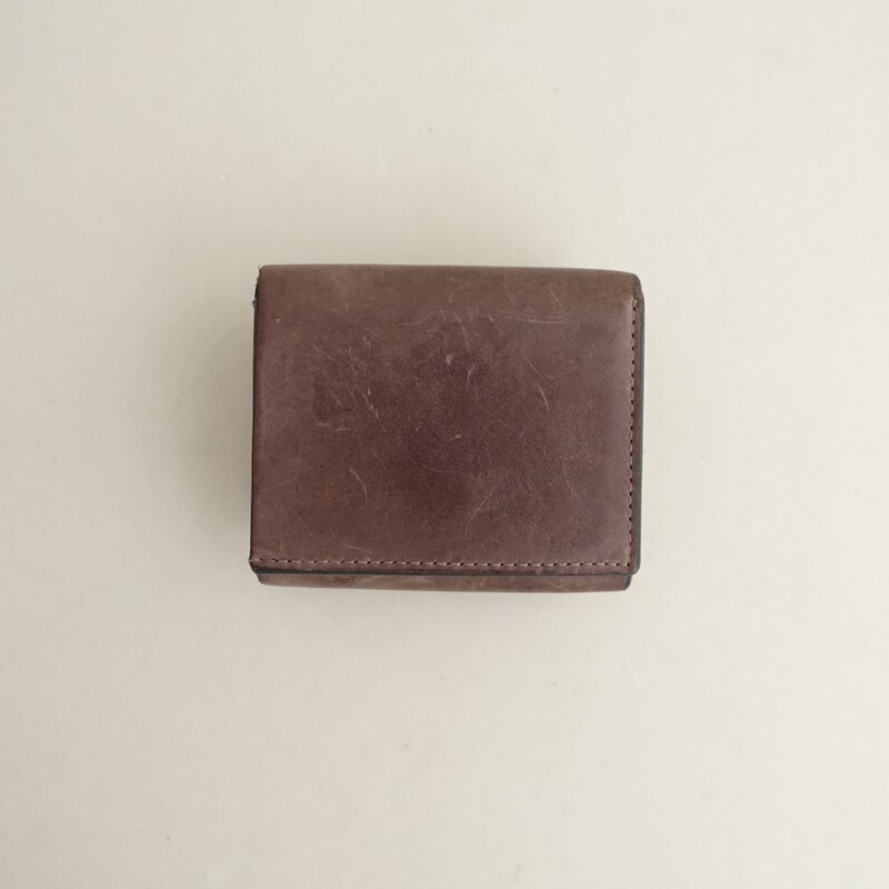 トッズ×エンダースキーマ TOD’S×Hender Scheme *コンパクトウォレット 財布*パープルグレーレザー革(ac30-2510-94)【70K52】拍卖