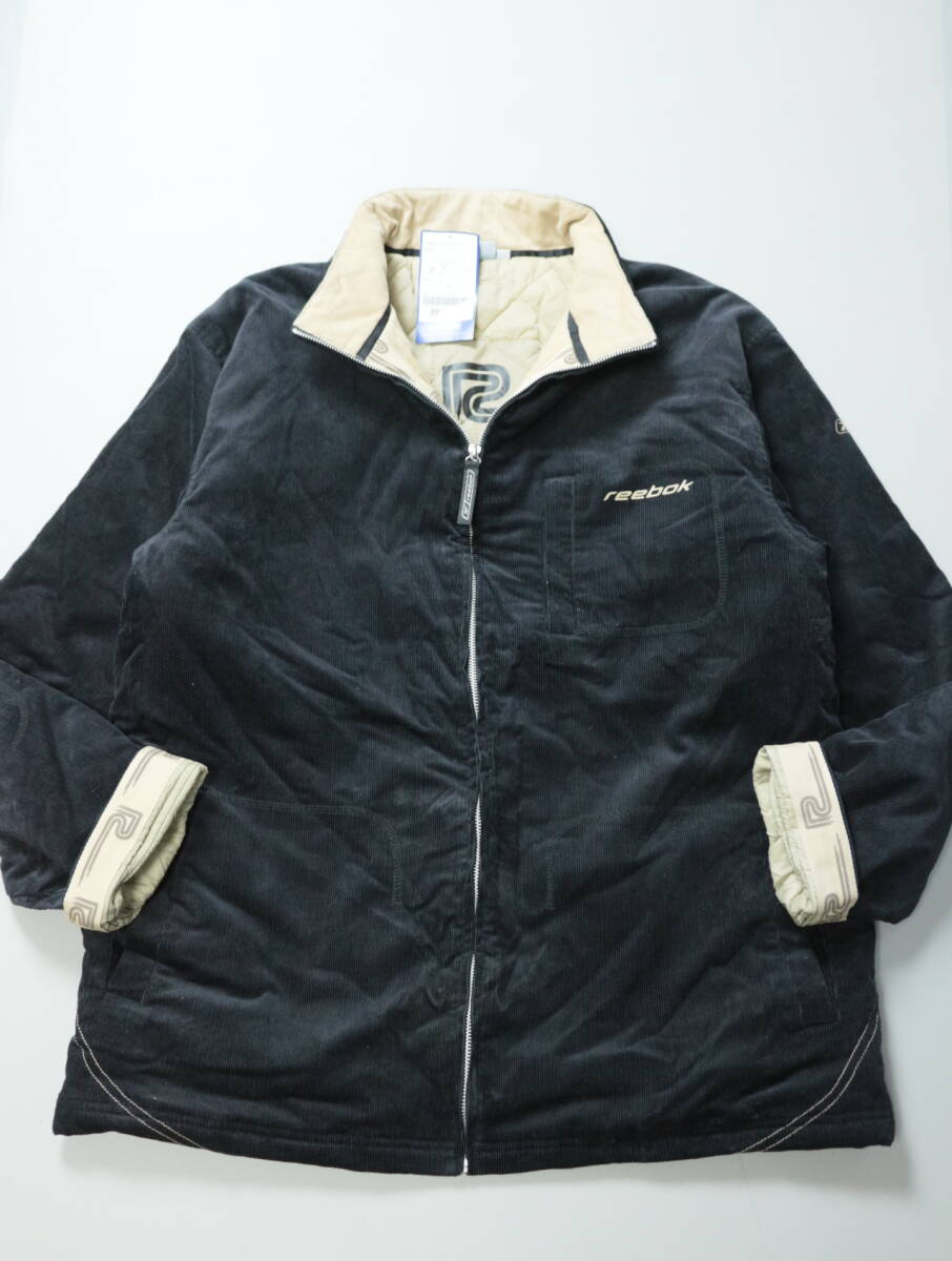 C282/REEBOK/リーボック/新品 未使用/00S/Y2K/定価11,000円/裏キルティング/コーデュロイジャケット/ブルゾン/XLサイズ/大きいサイズ拍卖