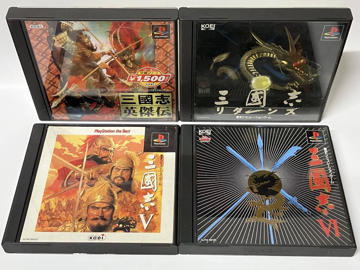 PS 三國志 英傑伝 Ⅴ Ⅵ リターンズ セット プレイステーションソフト プレステ PS1 5 6 三国志拍卖