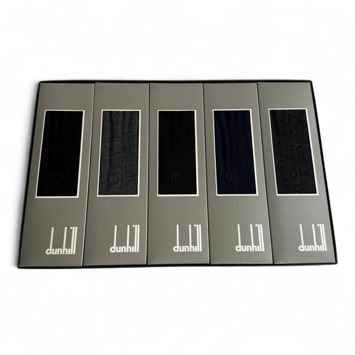 M7-1544 未使用 Dunhill メンズ ソックス 5足セット 25cm 箱入り ダンヒル拍卖