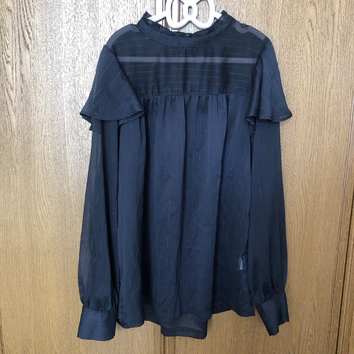 GU ブラウス 黒 S 長袖拍卖