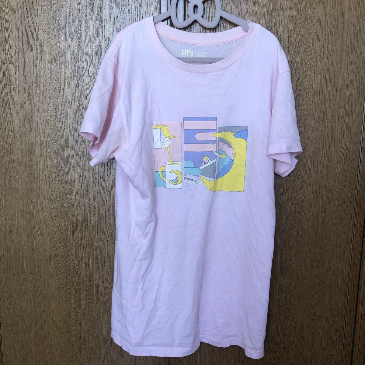 ユニクロ Tシャツ 140 半袖 ピンク 女の子 YOASOBI拍卖