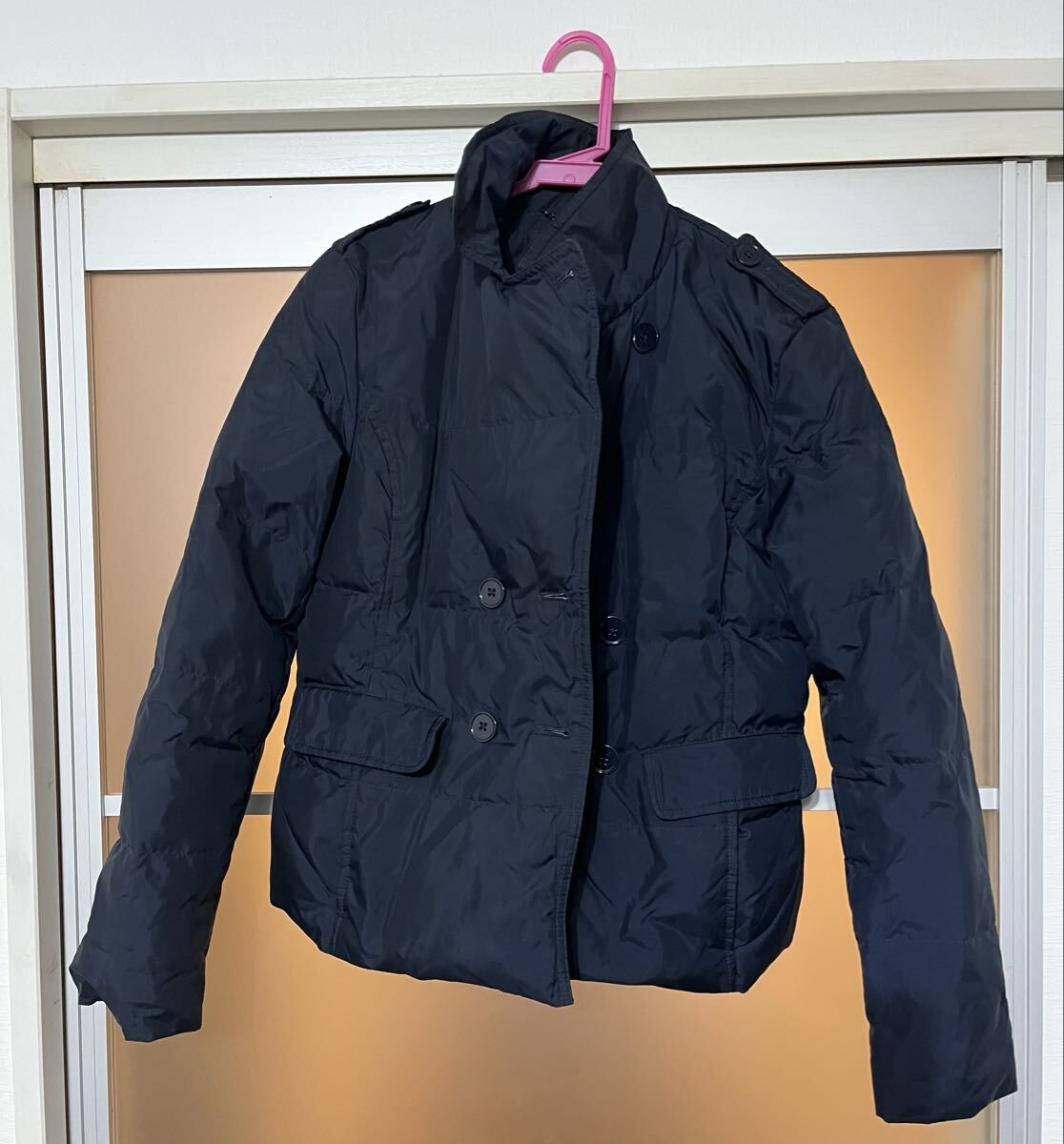 バナナリパブリック ネイビー ダウンジャケット ダブルブレスト拍卖