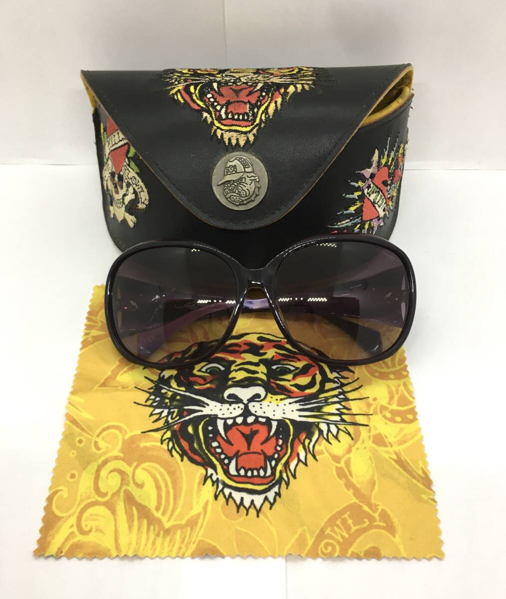 Ed Hardy エドハーディー EHA.KOI LCEA PING 62□15 130 サングラス 鯉 パープル拍卖