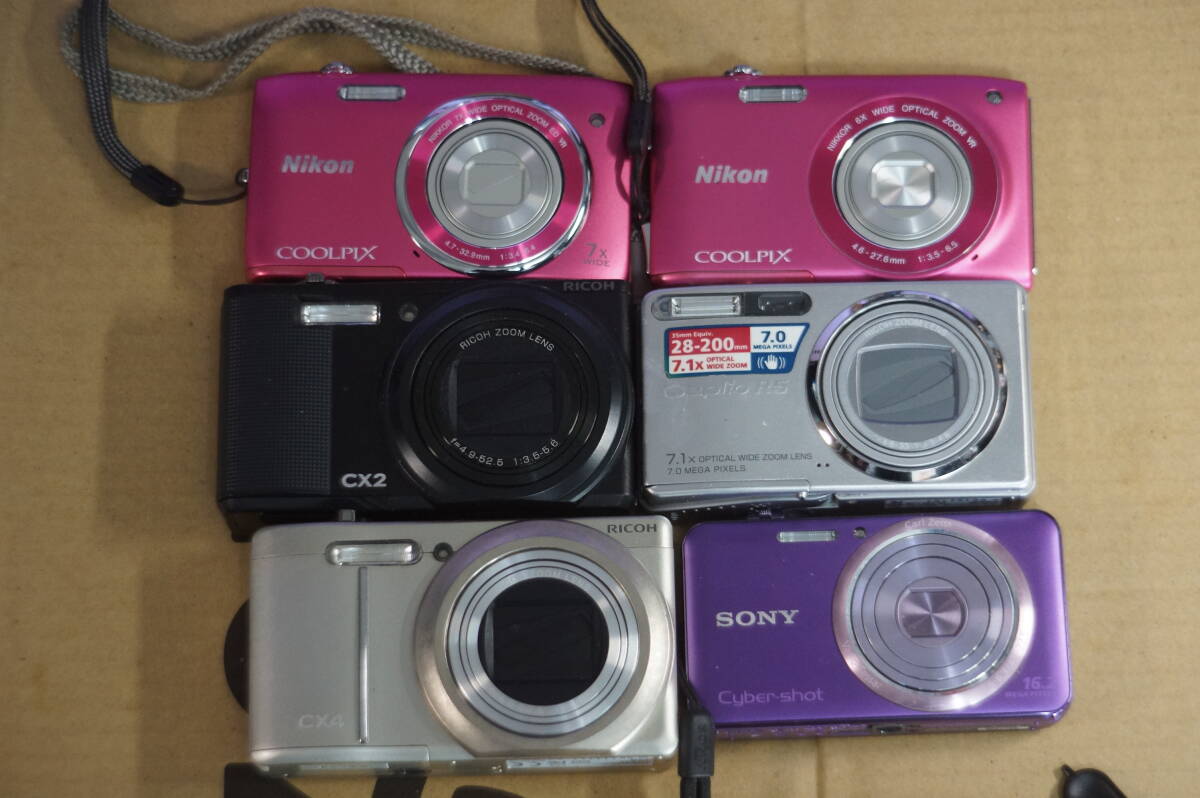 CD-01 大量 まとめ たくさん デジカメ コンパクトデジタルカメラ nikon SONY RICOH オリンパス拍卖