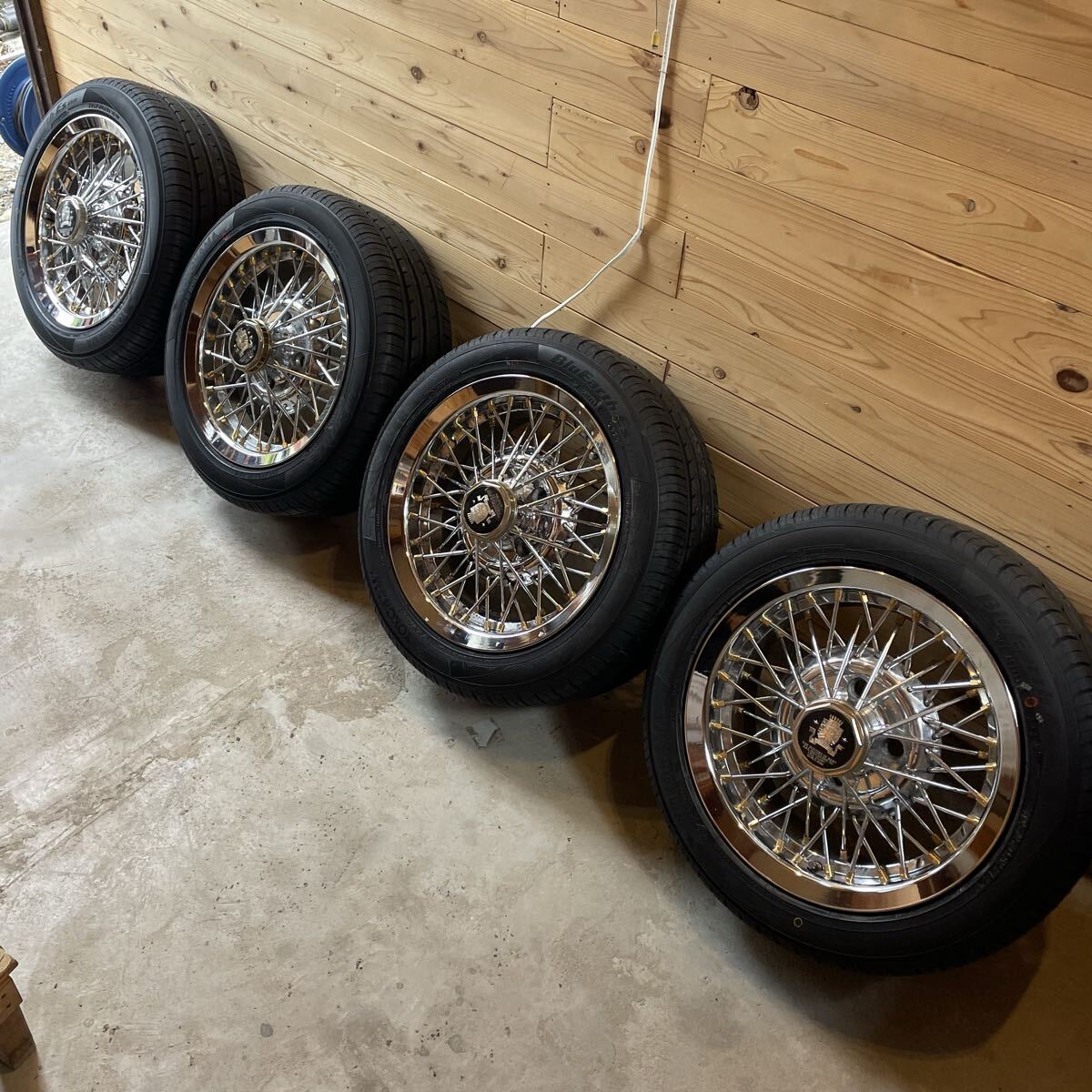 超希少 ワイヤーホイール エンケイ タイヤ別途 当時物 PCD114.3 4穴 6.5j GX71 マークII ハイソカー 街道レーサーフォルテックスワイザー拍卖