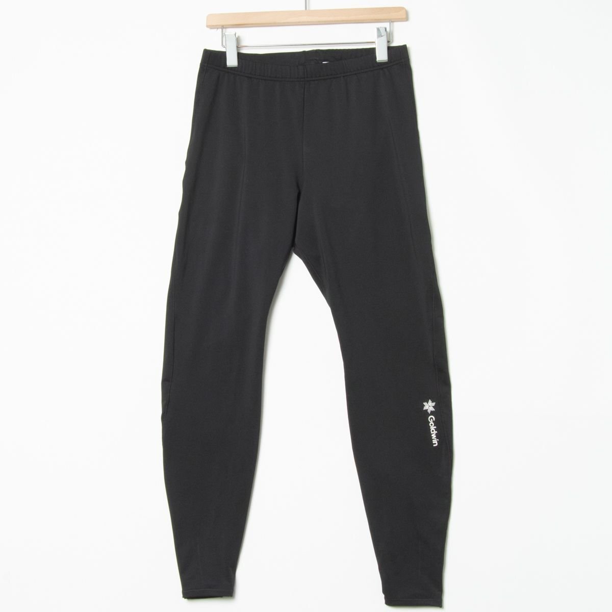 メール便○ Goldwin ゴールドウイン インナーパンツ スパッツ XL ストレッチ ポリ混 黒 ブラック シンプル メンズ スポーツウェア 薄手拍卖