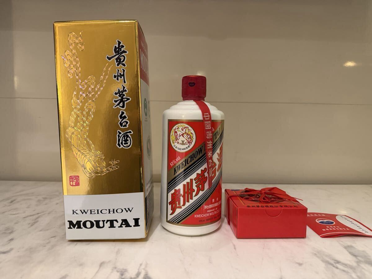 【未開栓】貴州茅台酒 マオタイ酒 天女ラベル 20109年 中国酒 500ml 53% 箱/グラス付 拍卖