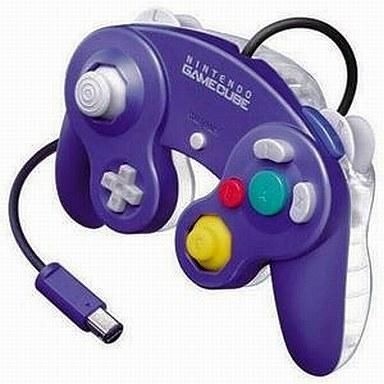中古NGCハード コントローラ(バイオレット&クリア)ゲームキューブ専用拍卖
