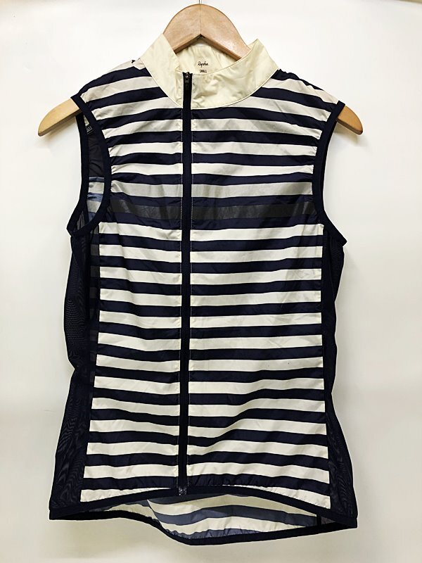 ラファ Raph ウーマンズブルベジレ WOMEN'S BREVET GILET SMALLサイズ ネイビーホワイトボーダー【値下げ】拍卖
