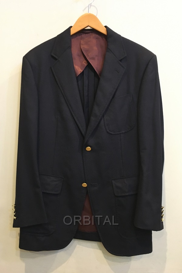 二子玉) Scye サイ ウール 2Bジャケット テーラードジャケット 2120-41810 ネイビー メンズ 42 美品 日本製拍卖