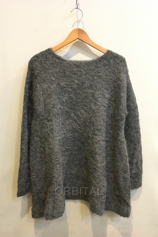二子玉)CLANE クラネ BOAT NECK SHAGGY KNIT ONEPIECE ボートネックシャギーニットワンピース 定価33,000円 サイズ1拍卖