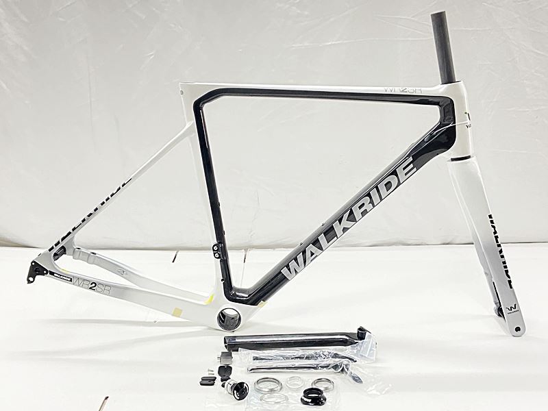 超美品 ウォークライド WALKRIDE WR2SR スピードレーサー ロード フレームセット 2018年 カーボン ブラック/ホワイト【値下げ】拍卖