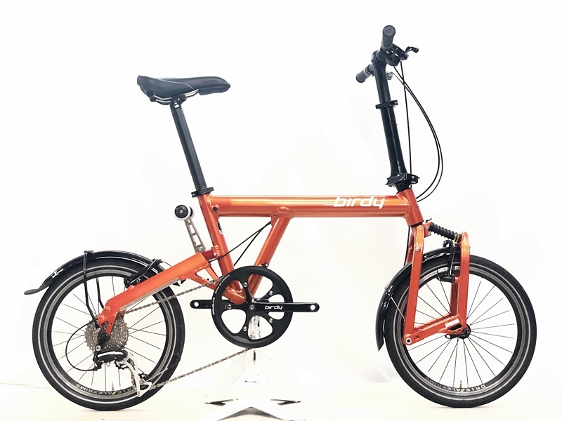 バーディ BIRDY クラシック CLASSIC 2020年 フォールディングバイク 折り畳み自転車 18インチ オレンジ 【値下げ】拍卖