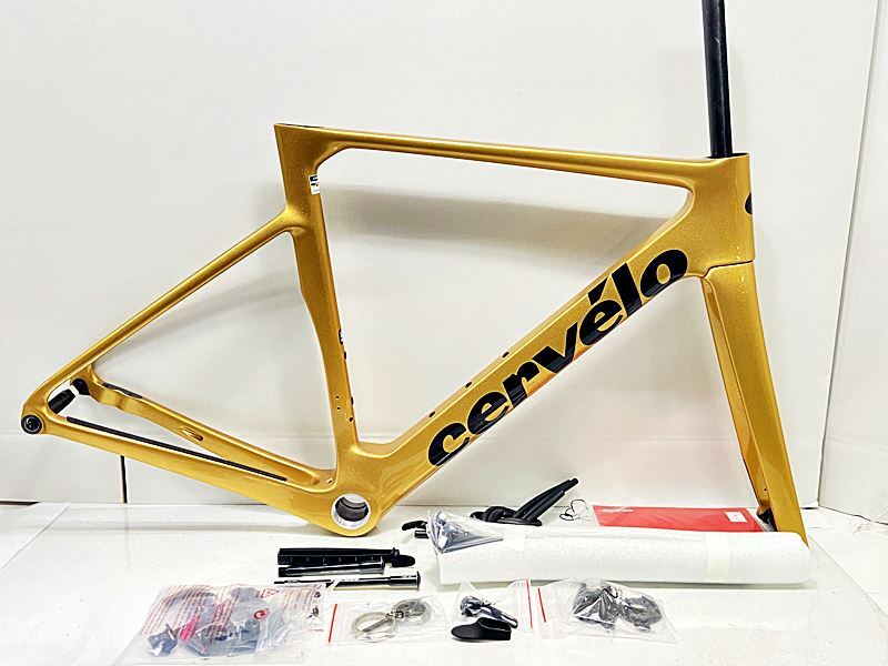 未使用品 サーヴェロ CERVELO ソロイスト SOLOIST ロード フレームセット 2023年 54サイズ カーボン ゴールド GOLD DUST【値下げ】拍卖