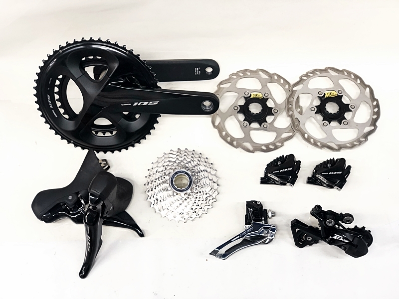 美品 シマノ SHIMANO 105 ST-R7020 FC-R7000 FD-R7000 RD-R7000 BR-R7070 SM-RT70-S CS-R7000 機械式 油圧DISC コンポセット 〇【値下げ】拍卖