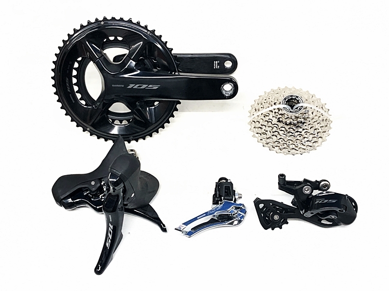 超美品 シマノ SHIMANO 105 ST-R7120 FC-R7100 FD-R7100 RD-R7100 CS-R7101 機械式 油圧DISC コンポセット 〇【値下げ】拍卖
