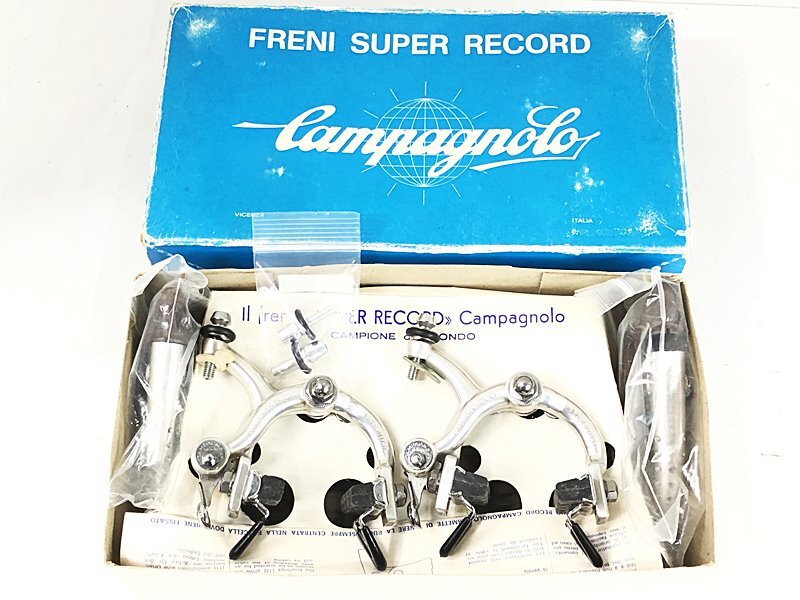 未使用品 カンパニョーロ CAMPAGNOLO ヌーボ スーパーレコード ブレーキキャリパー&レバーセット NUOVO SUPER RECORD【値下げ】拍卖