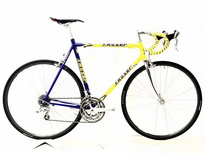 F モゼール F.MOSER アル ガーラ ALU GALA ULTEGRA 6500 年式不明 ロードバイク イエロー/ブルー拍卖
