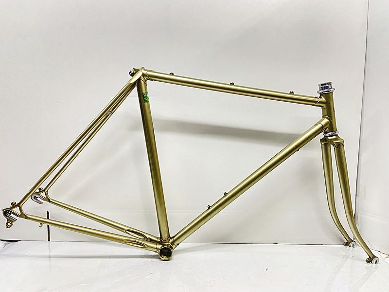 訳アリ 城東輪業 ワンダーフォーゲル ロード フレームセット 年式不明 TANGE Mangaloy ゴールド拍卖
