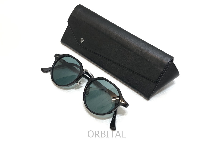 経堂) アヤメ ayame TPC クラウンパントシェイプ サングラス グリーン系レンズ ブラック 日本製 アイウェア 定価49,500円拍卖