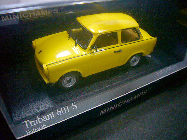 ◆1/43 ミニチャンプス 014001 トラバント 601S 1985 イエロー◆拍卖