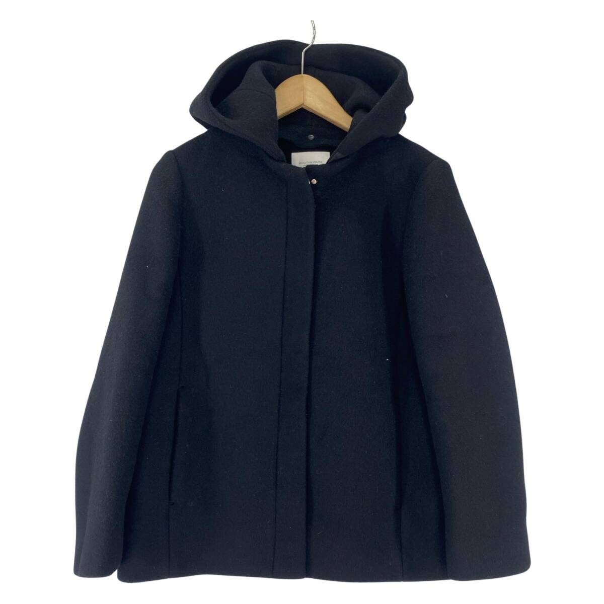 BEAUTY&YOUTH UNITED ARROWS ビューティー&ユース ユナイテッドアローズ ノーカラー ショート コート sizeM/ブラック拍卖