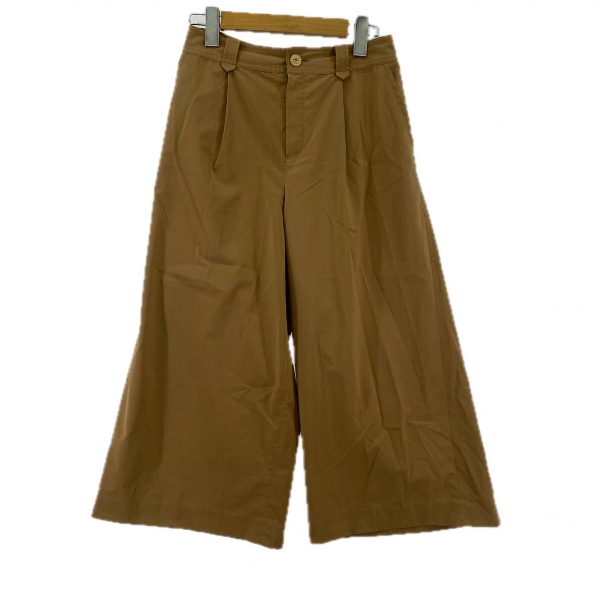 Reflect リフレクト クロップド丈 ワイド パンツ size9/ライトキャメル ゆうパケットOK拍卖
