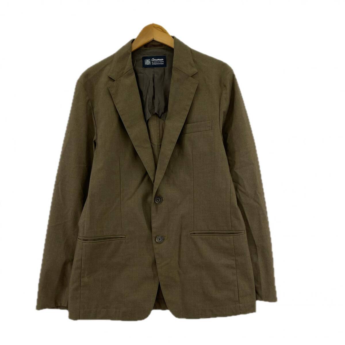 ADAM ET ROPE' アダムエロペ ×CARREMAN キャリーマン ジャケット sizeM/ブラウン拍卖