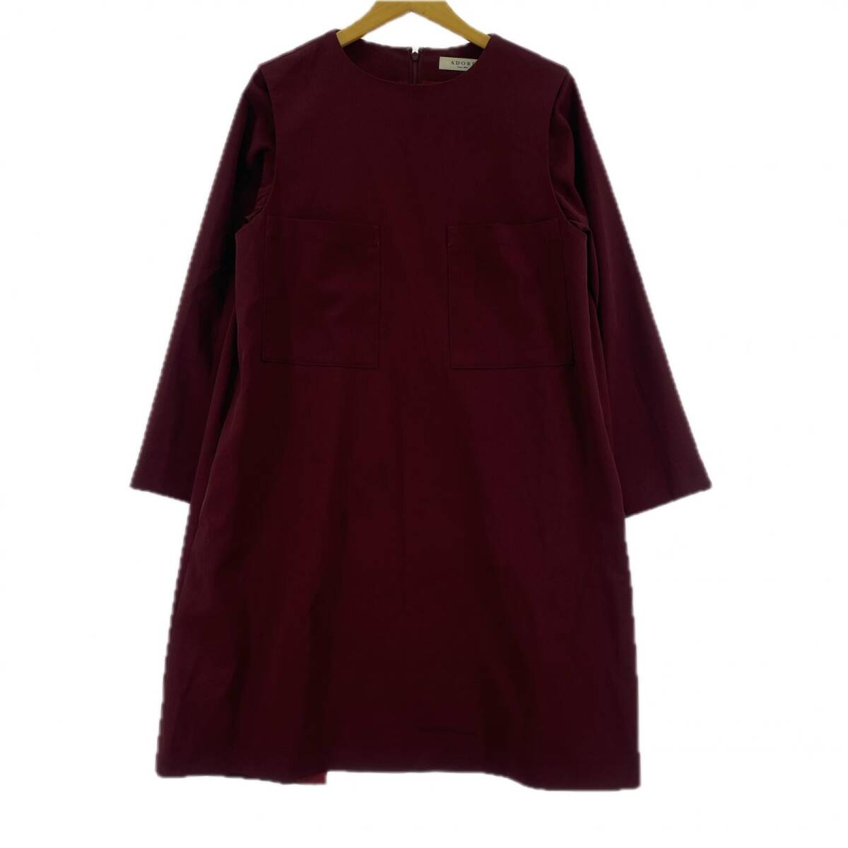 ADORE アドーア レイヤード風 ワンピース size38/ワインレッド拍卖