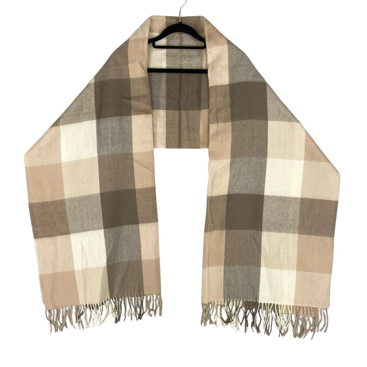 SENSE OF PLACE センスオブプレイス チェック ストール/ベージュ系拍卖