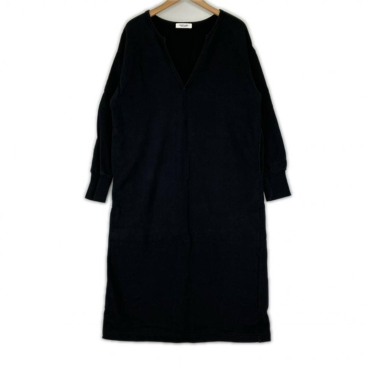 URBAN RESEARCH Sonny Label アーバンリサーチサニーレーベル キーネック ボリュームスリーブ ワンピース sizeFree/ブラック拍卖