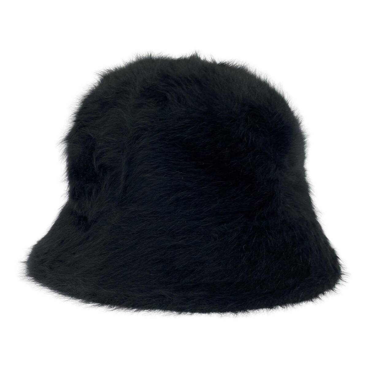 AZUL BY MOUSSY アズールバイマウジー ウール混 フェイクファー バケット ハット sizeFREE/ブラック拍卖
