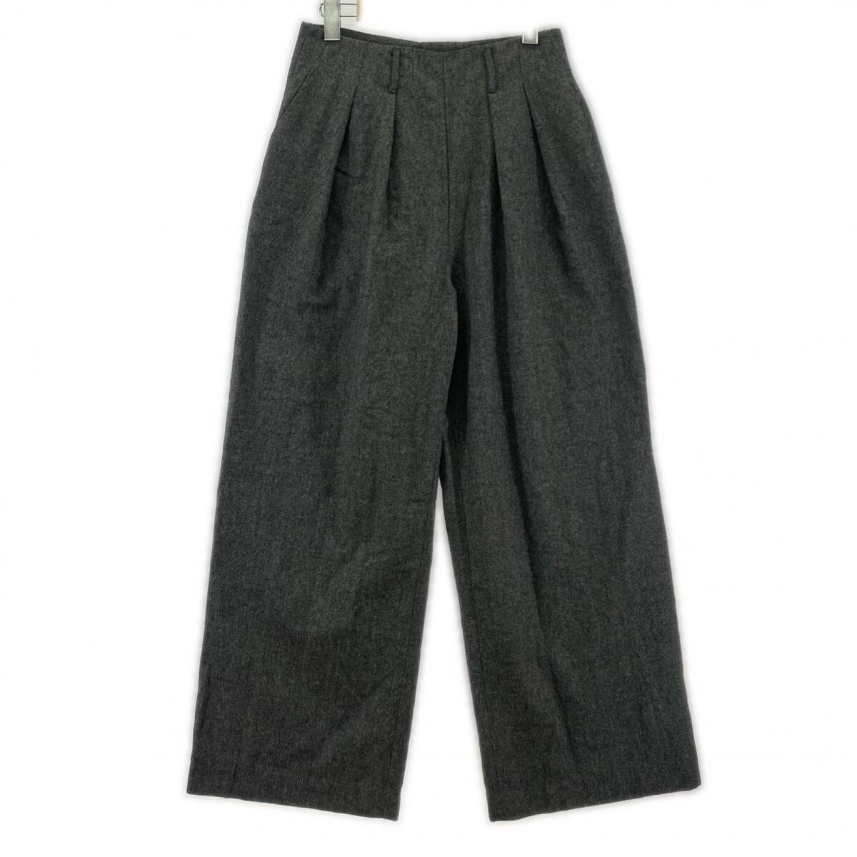 URBAN RESEARCH アーバンリサーチ ハイウエスト ワイド タック パンツ size38/グレー拍卖