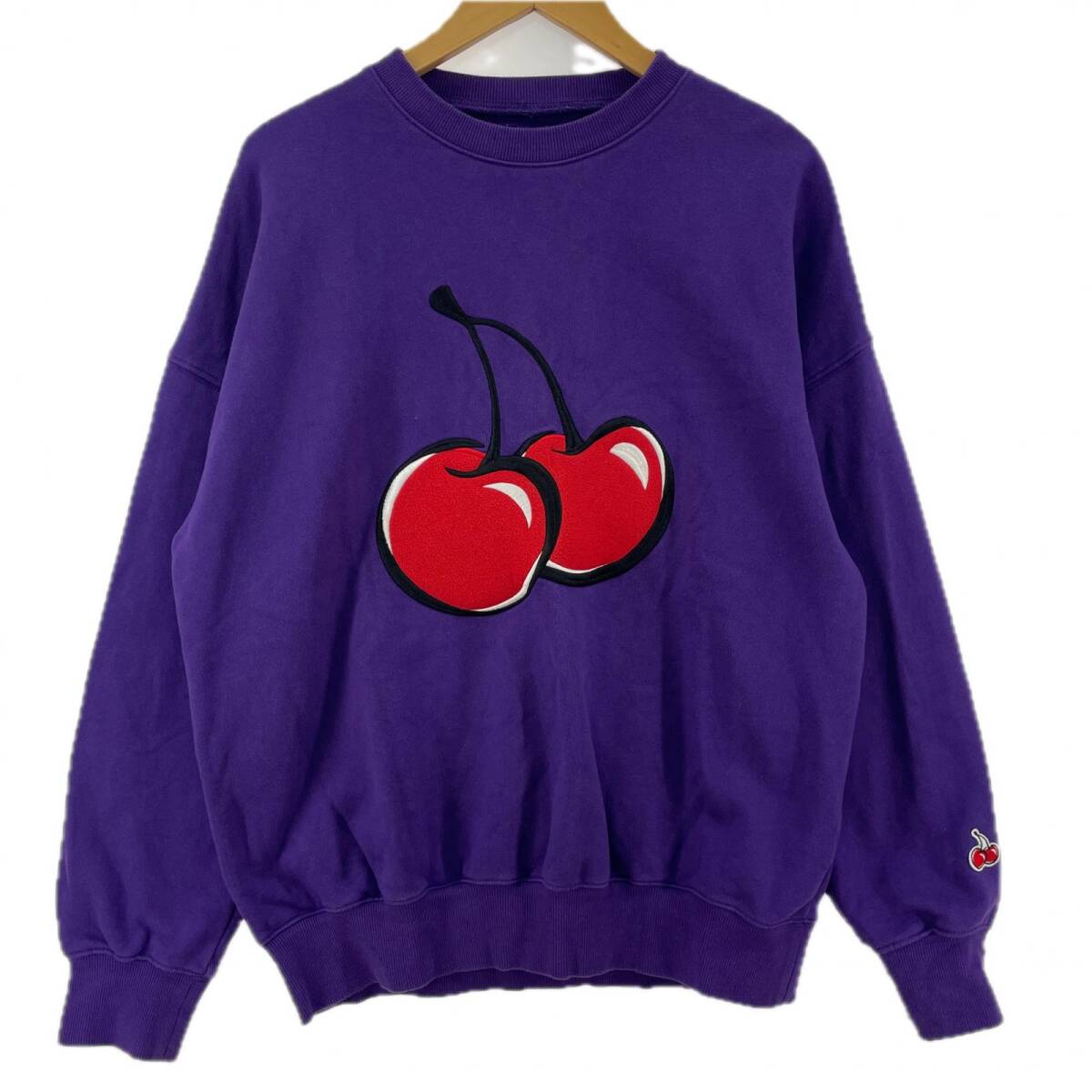 KIRSH キルシー チェリーワッペン 裏起毛 スウェット size1/パープル拍卖