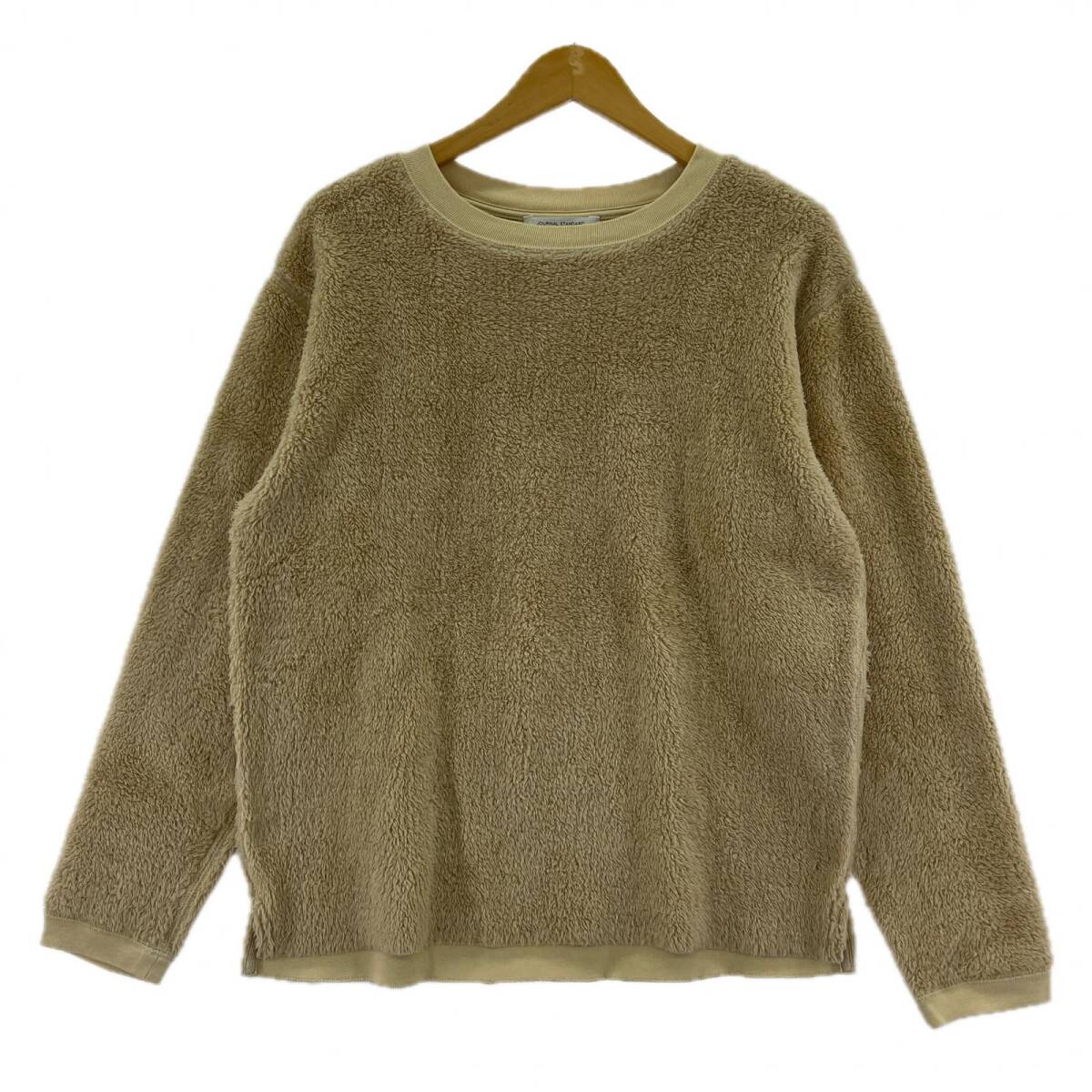 JOURNAL STANDARD ジャーナルスタンダード フリース カットソー sizeS/ベージュ拍卖