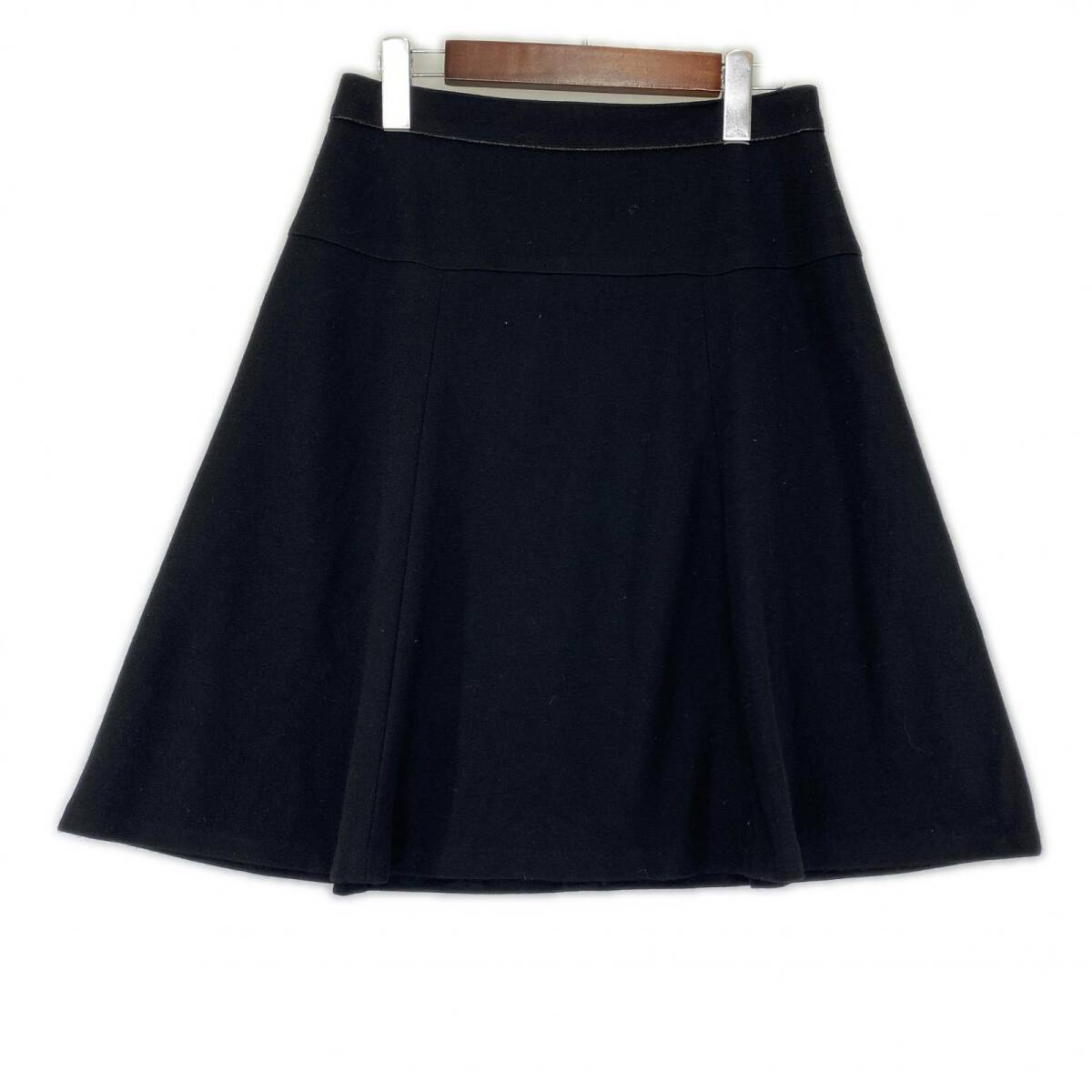 kumikyoku クミキョク ウール混 フレア スカート size3/ブラック ゆうパケットOK拍卖