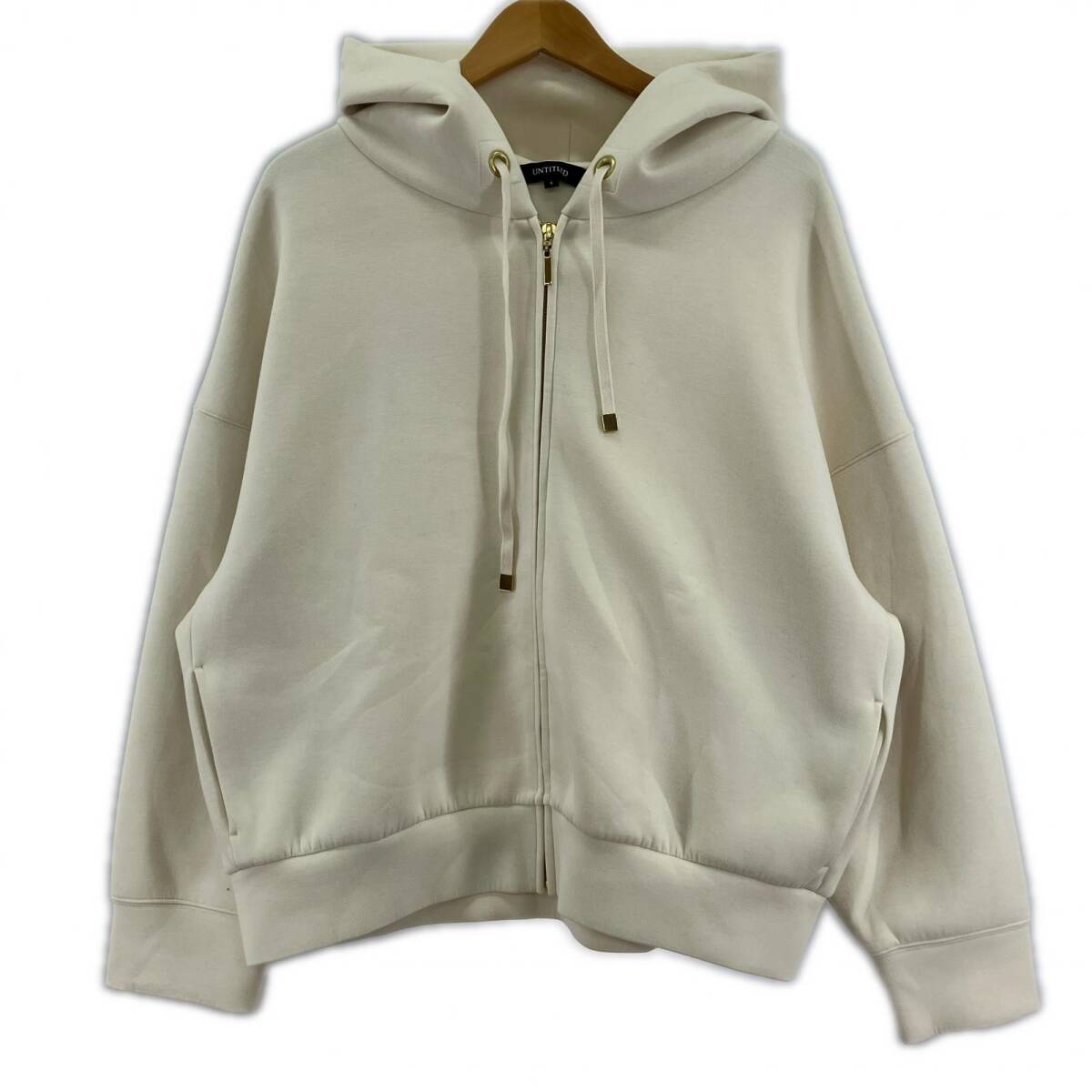 UNTITLED アンタイトル ジップアップ パーカー size4/ホワイト拍卖