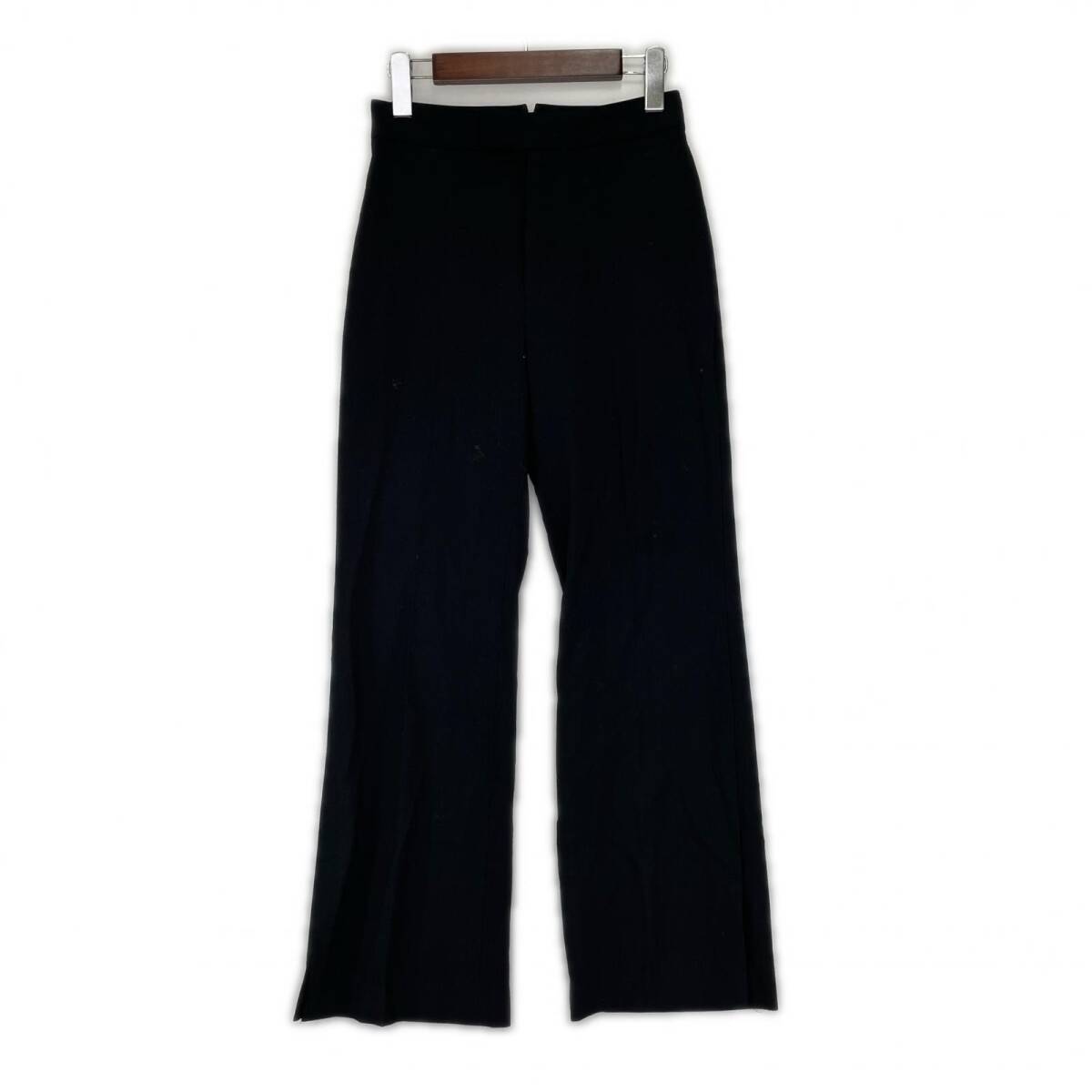 FRAY I.D フレイアイディー ウール混 フレア パンツ size0/ブラック ゆうパケットOK拍卖