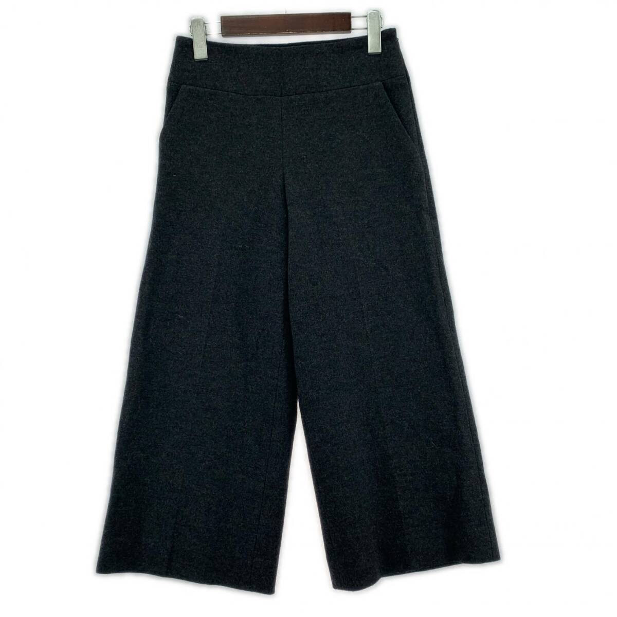 LANVIN ランバン クロップド パンツ size36/チャコールグレー拍卖