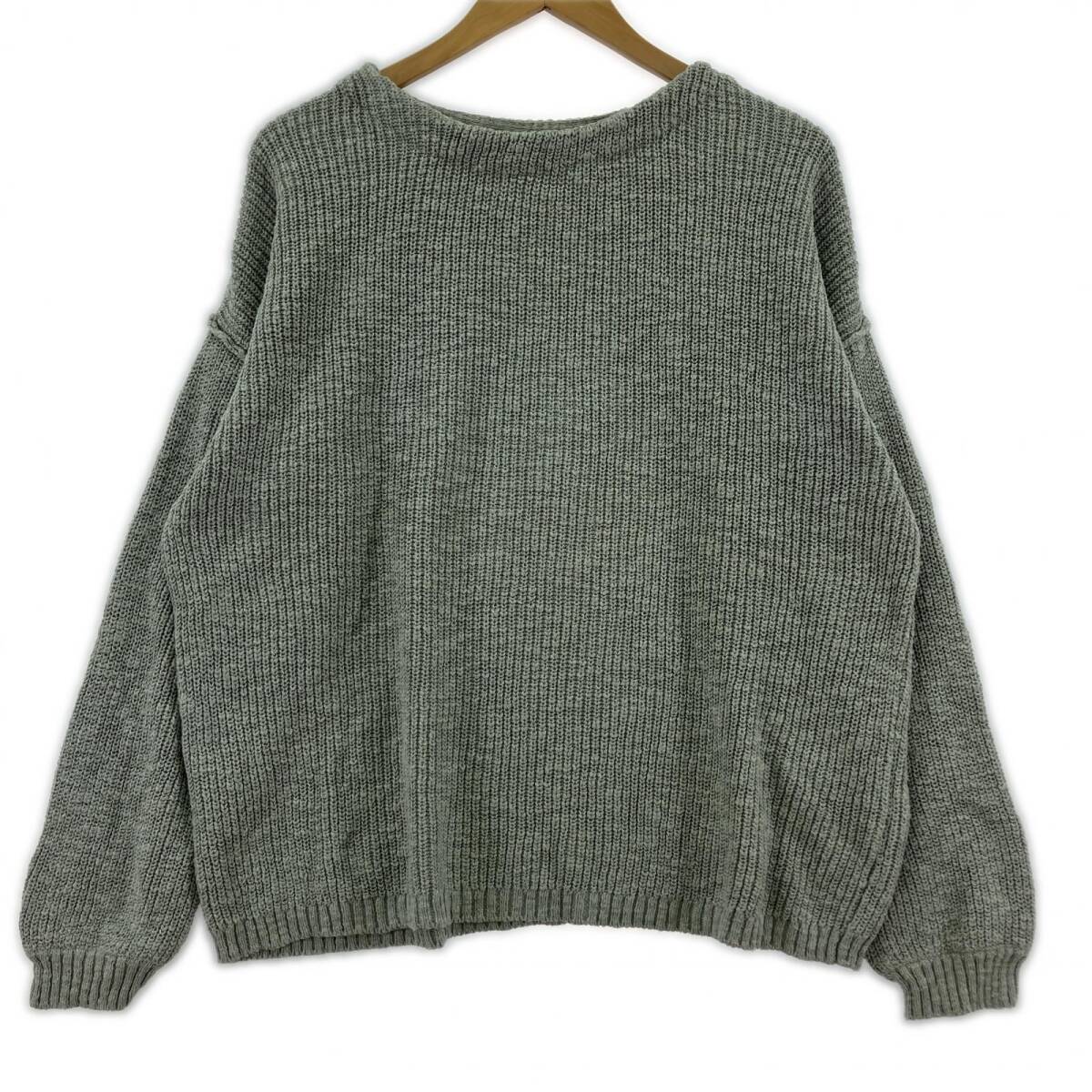 URBAN RESEARCH DOORS アーバンリサーチドアーズ クルーネック ニット sizeM/グレー拍卖